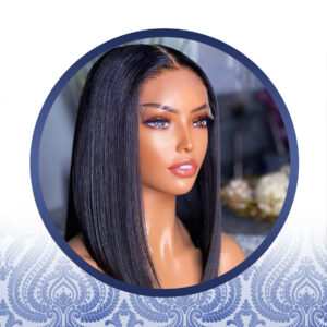 16″ middle part peruvian wig