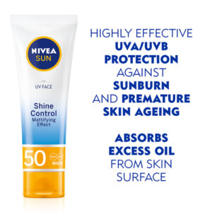 nivea sun spf50 shine control cream 50ml
