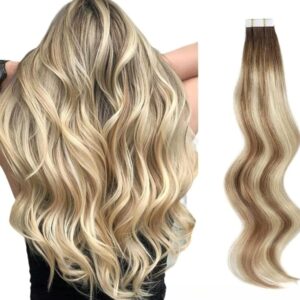 tape in & clip hair extension 8/613