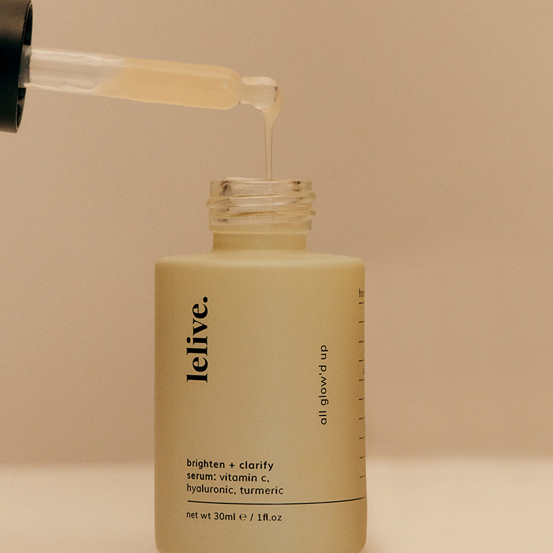lelive. all glow'd up vitamin c, turmeric & hyaluronic acid brightening serum lelive. all glow'd up vitamin c, turmeric & hyaluronic acid brightening serum